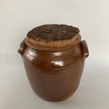 Glazed stoneware pot