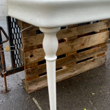 Washbasin double basin with enamelled column base Art Deco XX century