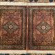 Pair of Persian Ghoum wool rugs 102x65cm