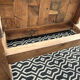 Antique oak coffee table
