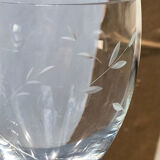 Engraved crystal glasses