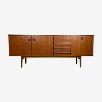 Vintage Scandinavian teak sideboard signed Eros, 60s