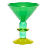 Miami Martini Glass in Lime & Green