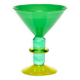 Miami Martini Glass in Lime & Green
