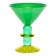 Miami Martini Glass in Lime & Green