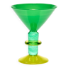 Miami Martini Glass in Lime & Green