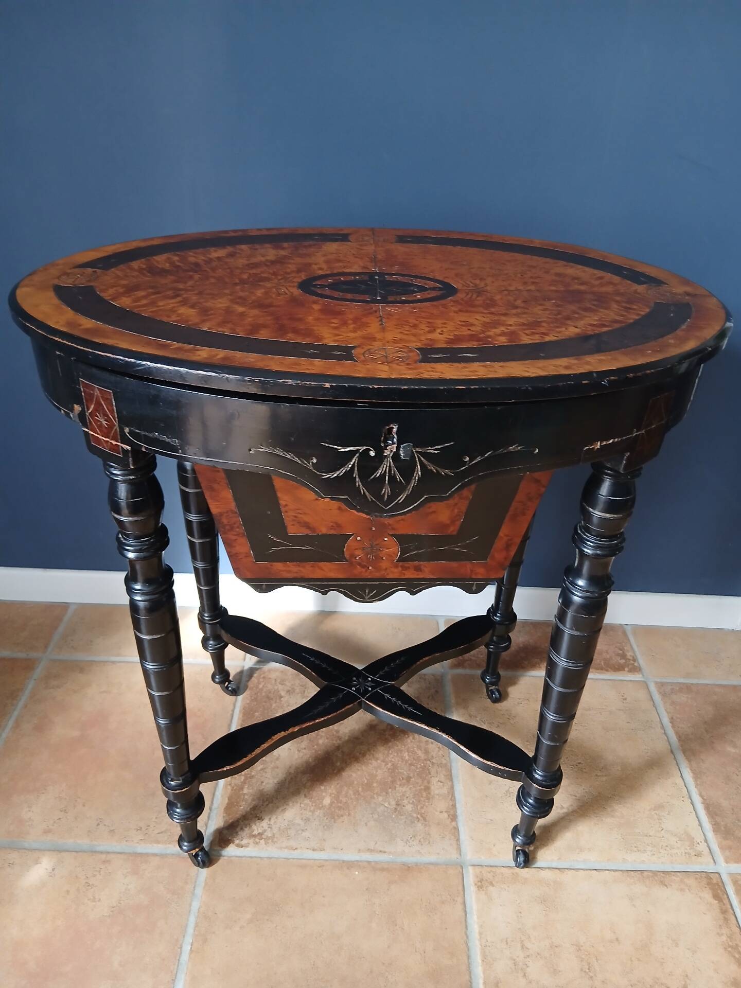 Victorian sewing table