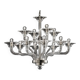 Chandelier en verre de Murano transparent de luxe – Design linéaire moderne
