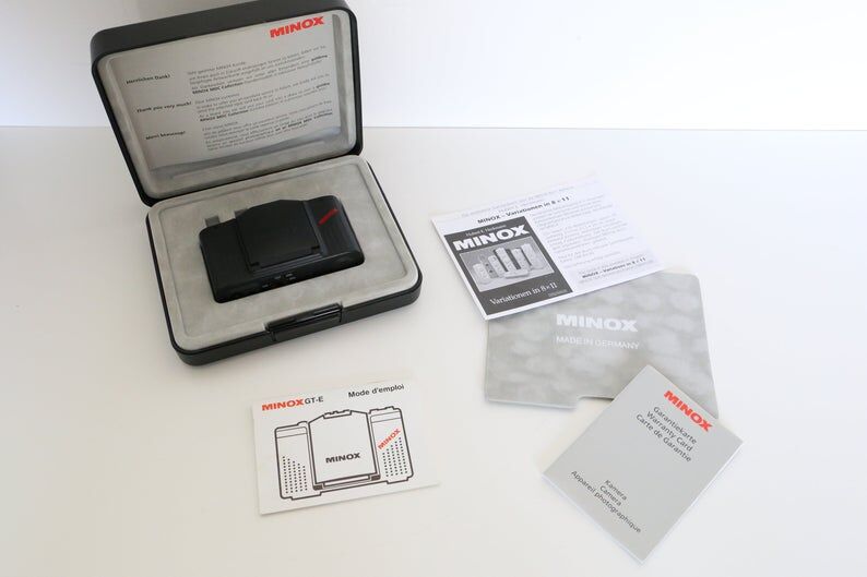 MINOX GT-E film camera, compact, miniature, spy