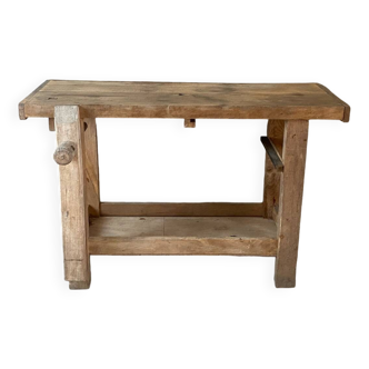 Vintage wooden workbench