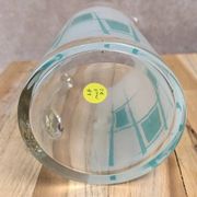 Vintage glass pitcher from the 1950s – geometric design