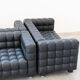 Kubus Sofas, Two Places by Josef Hoffmann for Wittmann, 1980s, Set of 4