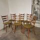 Set of 6 vintage Hiller bar chairs from the 60s