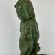 Table lamp by Robert Mermet of a standing boy/ putto