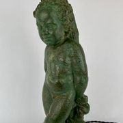 Lampe de table de Robert Mermet représentant un garçon/putto debout