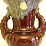 Amphora style vase with 2 coves - A.D.P. - 1980s