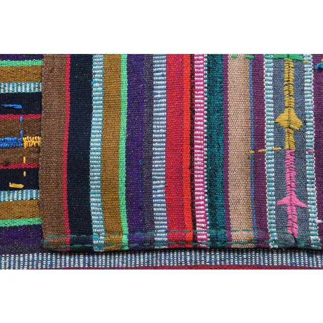 Vintage Turkish Hand-Knotted Wool Cotton Pink Kilim Area Rug 170x245