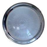 Wall light ceiling light thick glass chrome metal support