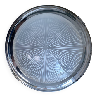 Wall light ceiling light thick glass chrome metal support