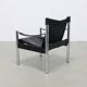 Lounge Chair in Leather and Chrome by Johanson Design Sweden, 1970s