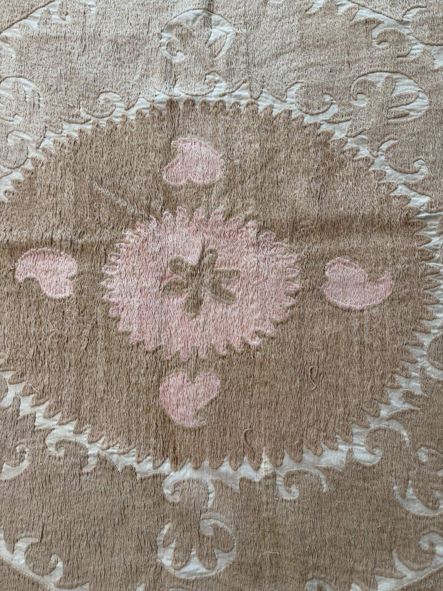 Vintage hand-embroidered tablecloth 130x152 cm
