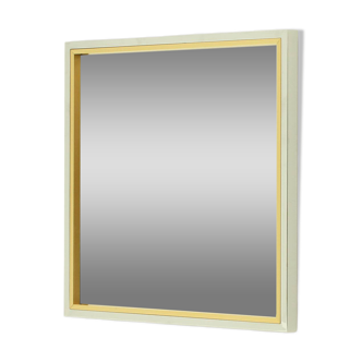 1970s Italian square wall mirror