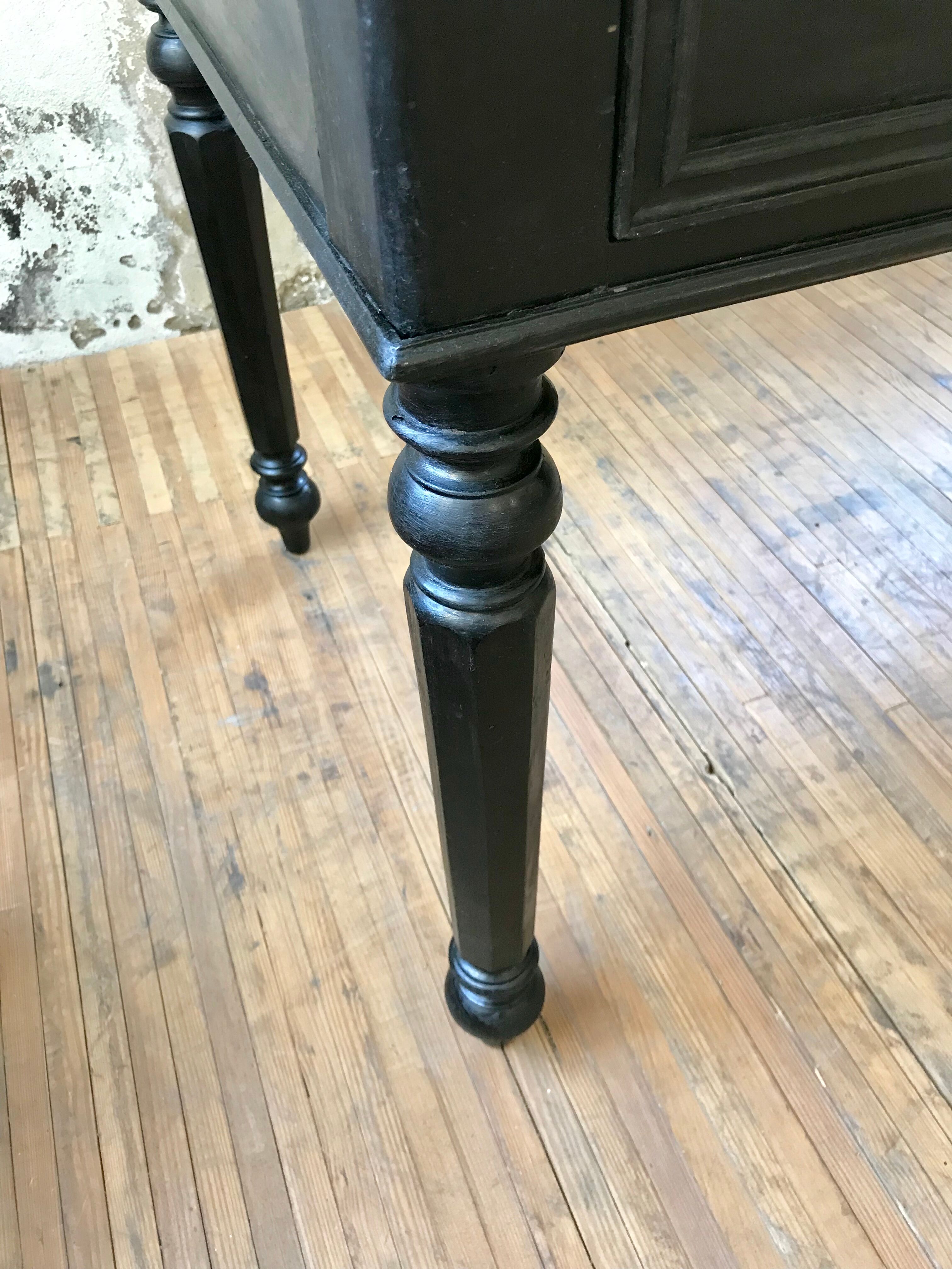 Napoleon Antique blackened wooden desk