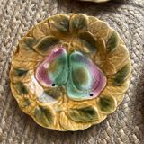 4 barbotine plates from Sarreguemines