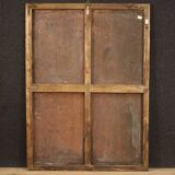 Peinture italienne à l'huile sur cuivre "Expulsion des marchands du temple"