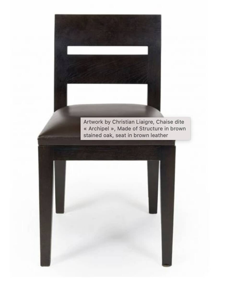 6 Christian Liaigre dining room armchairs