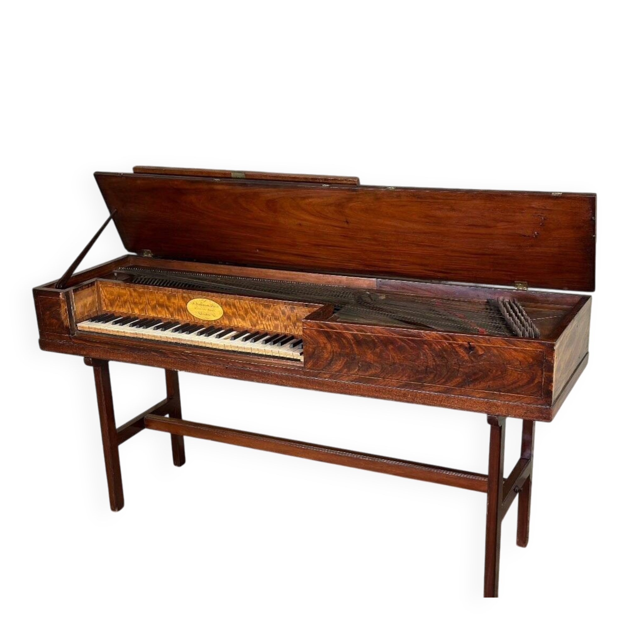 Mahogany piano table, J Jenkinson in London, before 1780.