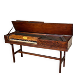 Mahogany piano table, J Jenkinson in London, before 1780.