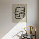 Abstract lines giclee print, 50x70cm