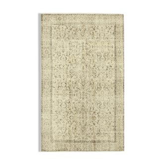 Hand-Knotted Antique Turkish Beige Rug 172 cm x 285 cm - 38899