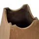 Vintage wooden planter with a minimalist, geometric design