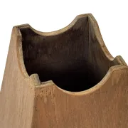 Jardinière en bois minimaliste, géométrique vintage