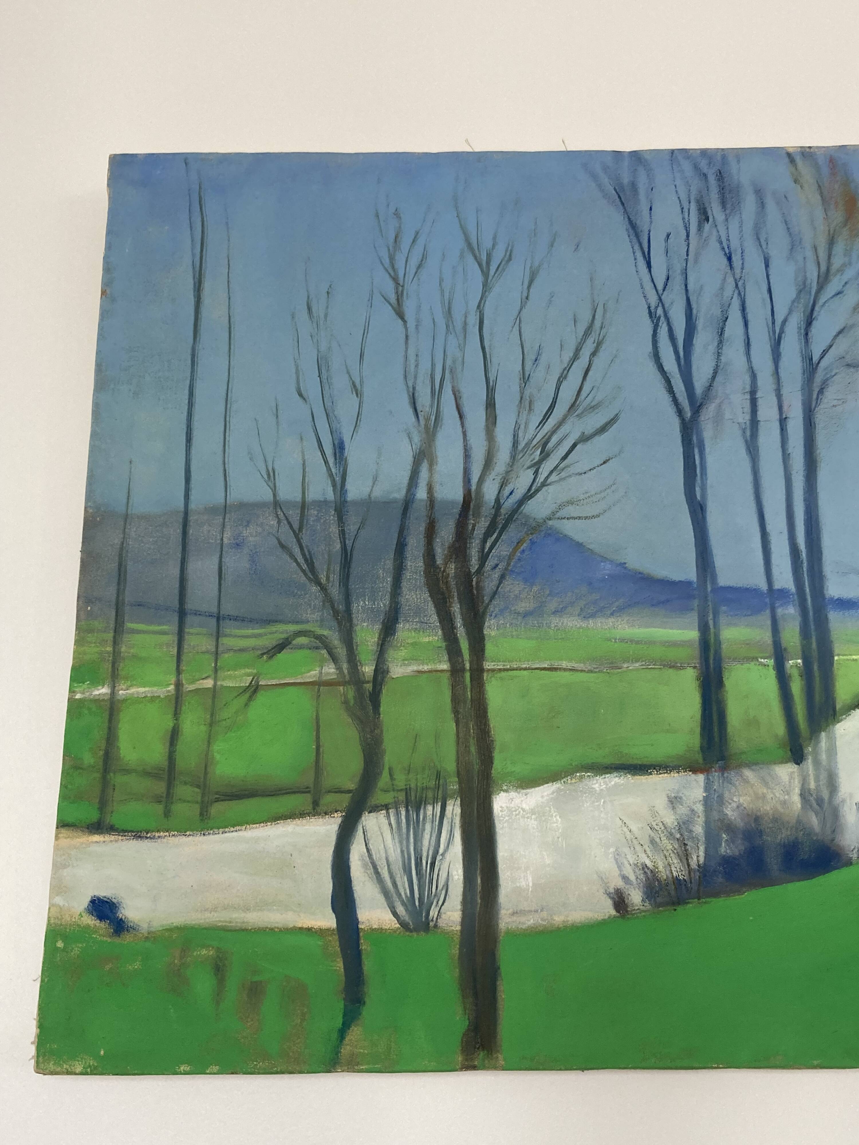 Large landscape on canvas 1.25m x 0.57m