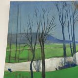 Large landscape on canvas 1.25m x 0.57m