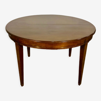Mahogany round table with extension
