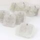 Midcentury wall sconce Kalmar in frosted ice glass, Austria, 1960s