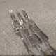 6 silver-plated metal snail forks by silversmith Ercuis, laurel wreath LXVI