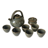 Vintage Gustave Tiffoche ceramic tea set from the 60s