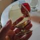 8 verres en cristal coloré