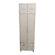 Vintage metal locker with 2 doors