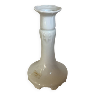 Limoges white porcelain candle holder