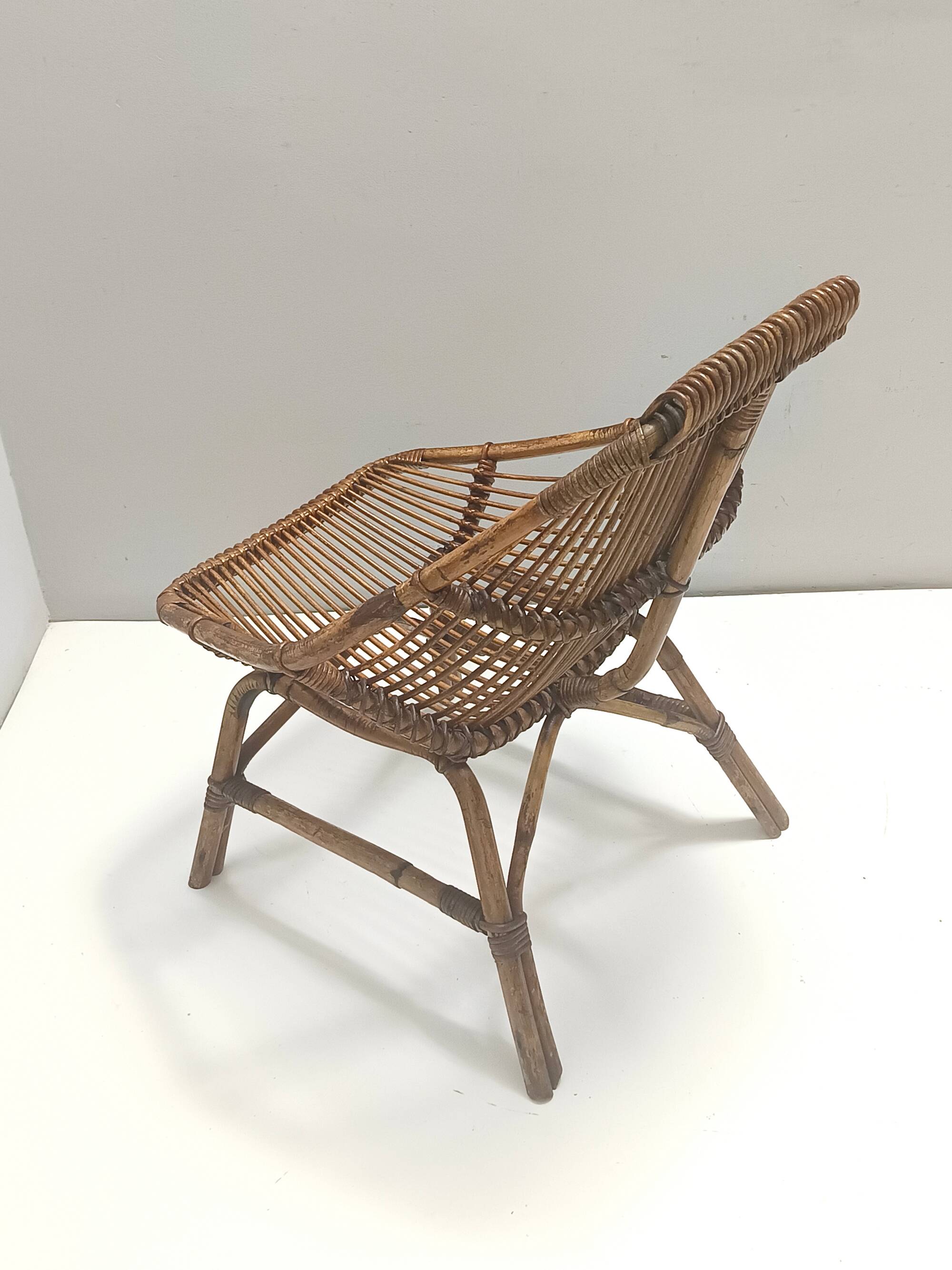 Bamboo Lounge Chair Attr. to Bonacina