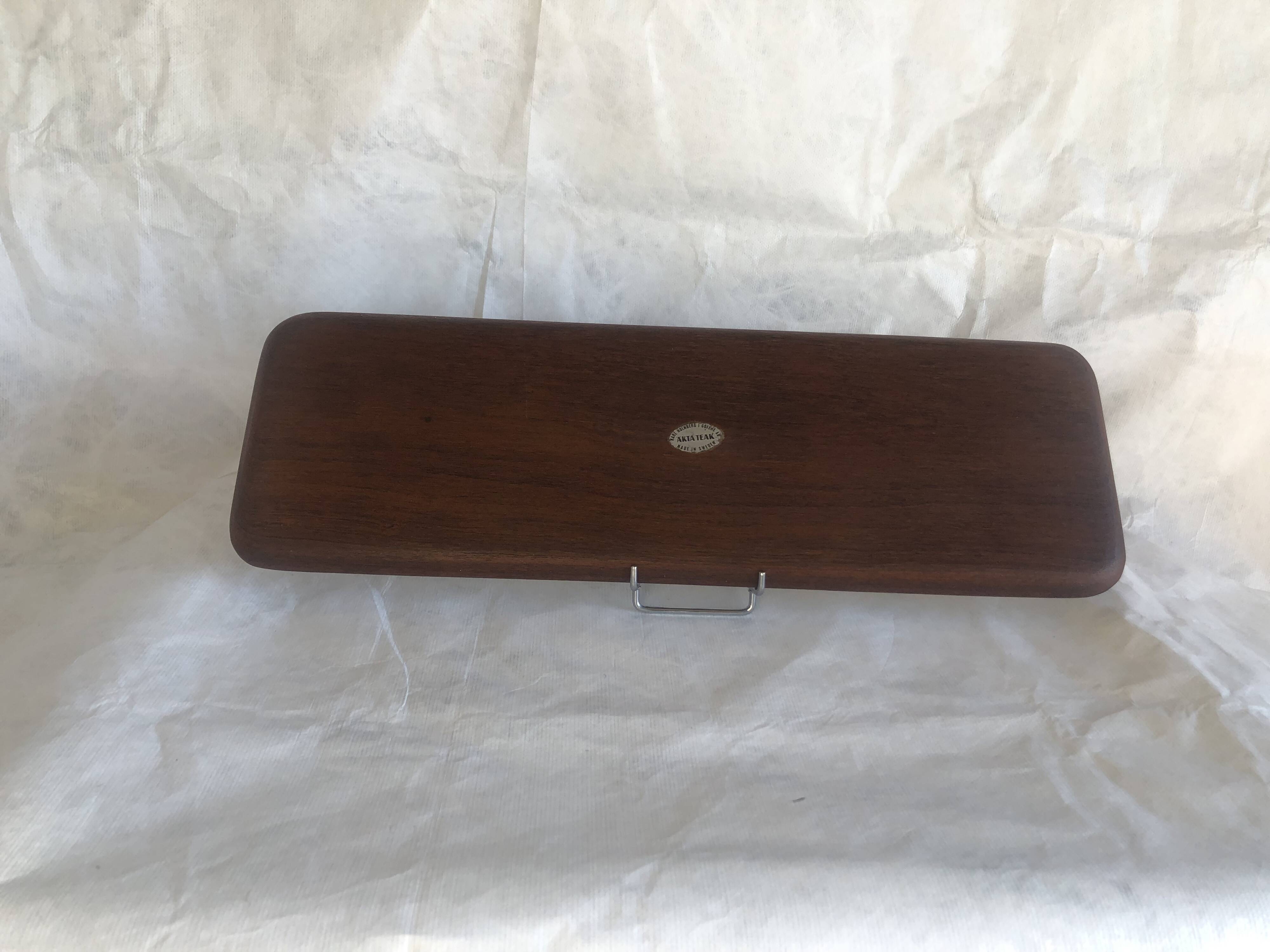 Vintage teak tray, Scandinavian design