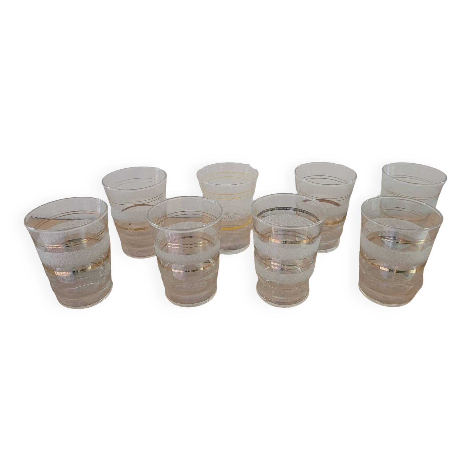 Set de 8 verres à eau 50's