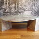 Table basse oeil 1970 en marbre