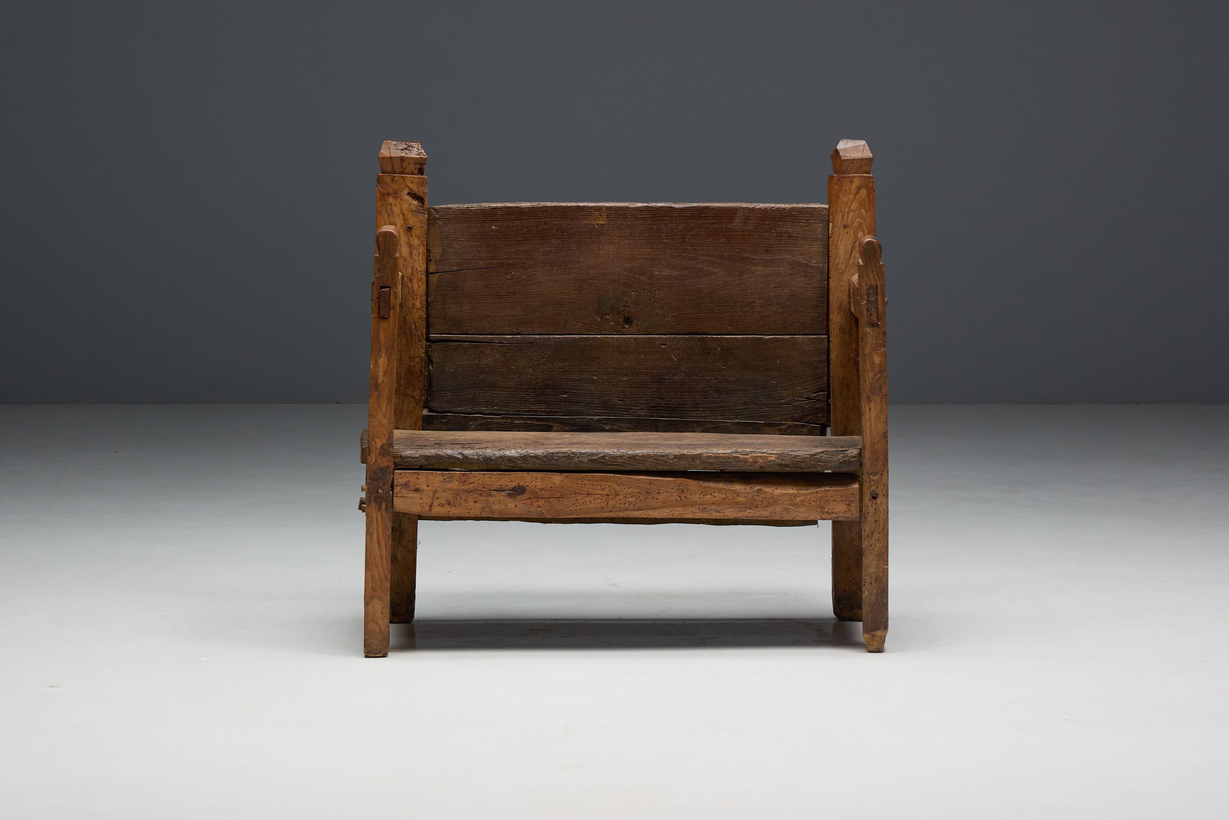 Primitive Robust Bench, France, 19th Century